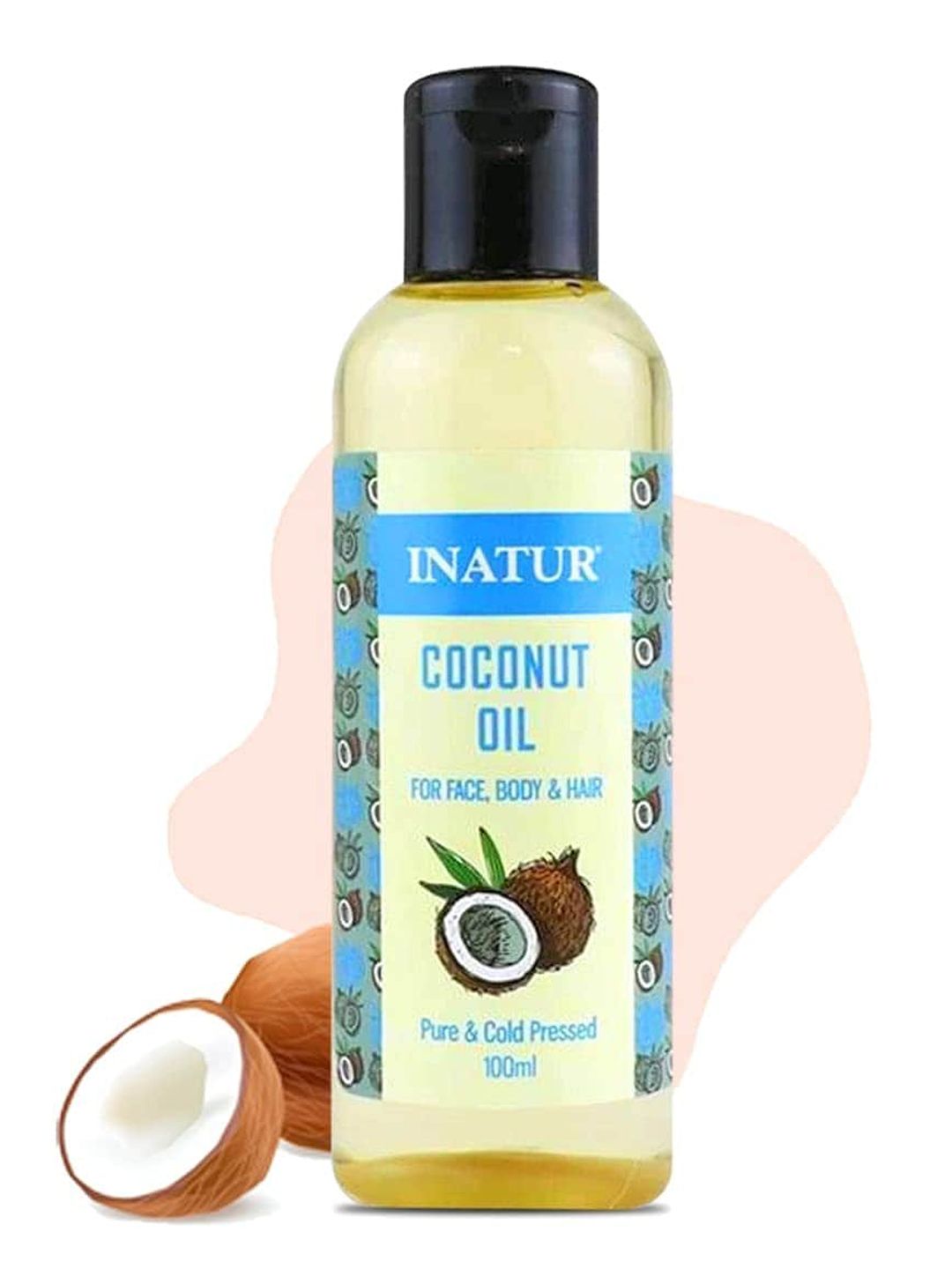 Inatur Pure Cold Pressed Hair-Body & Face Coconut Oil 100 ml Price in India