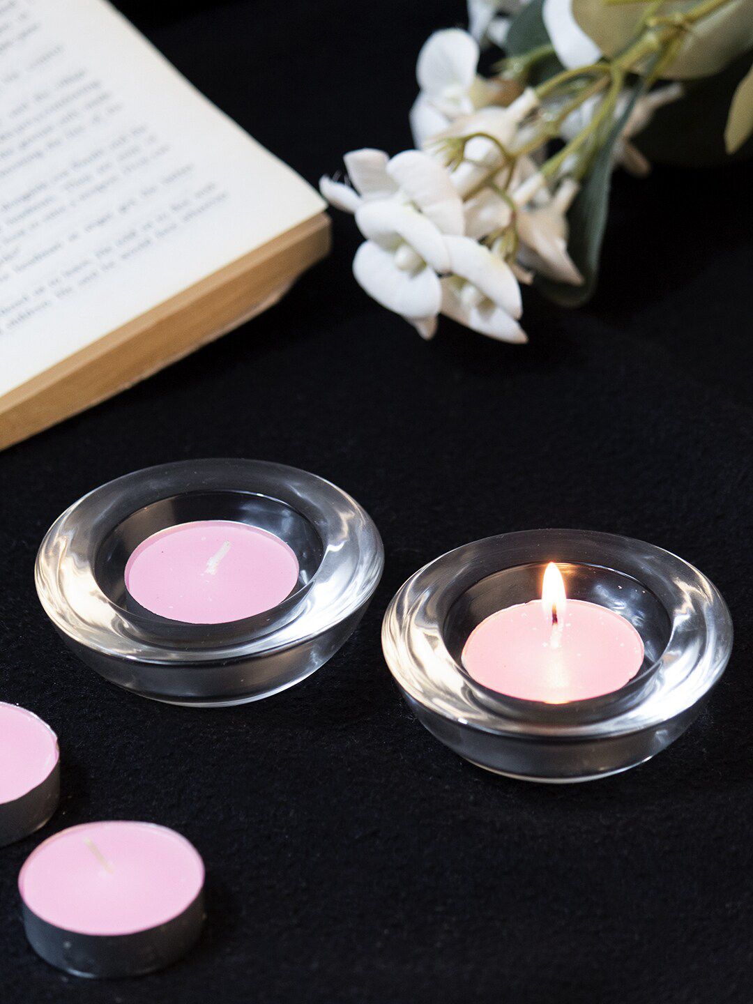 MARKET99 Set Of 8 Pink Candles Price in India