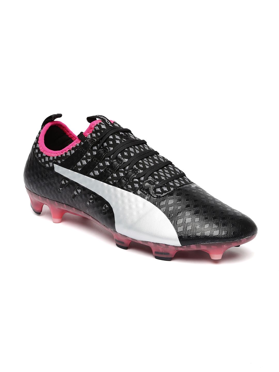 Buy Puma Men Black & Silver-Toned Evopower Vigor 1 Football Shoes