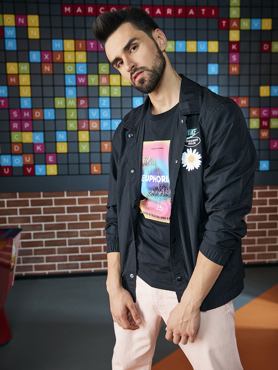 Nike mens hotsell floral jacket