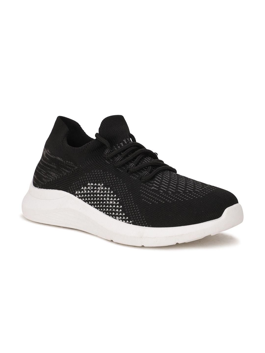 North Star Women Black Woven Design Sneakers Price in India