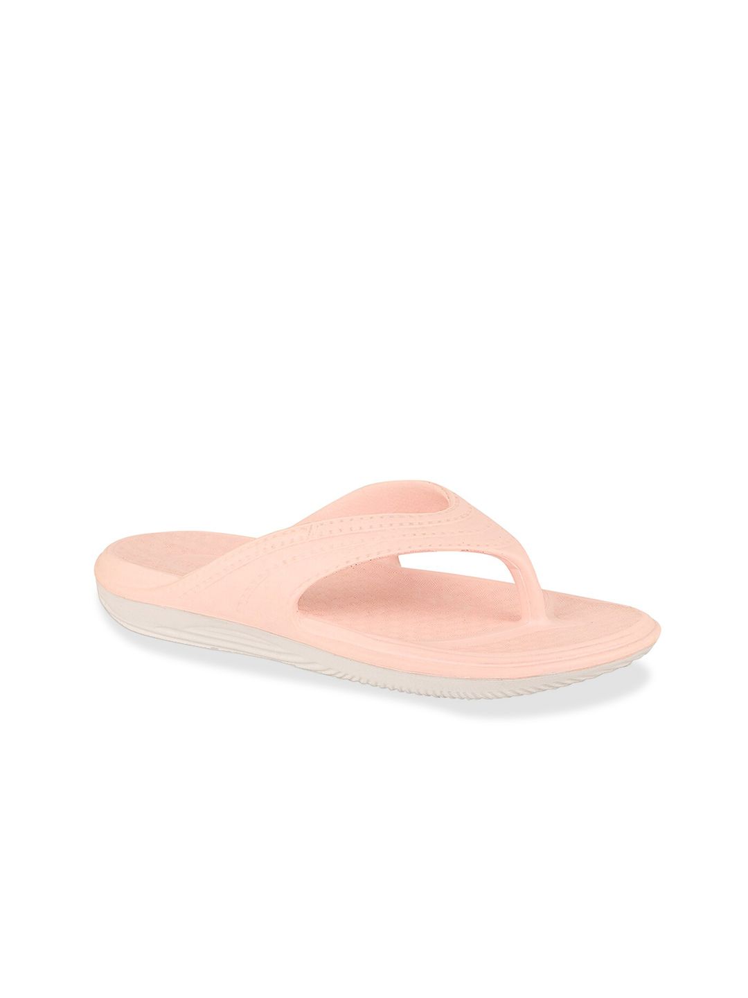 WELCOME Women Peach-Coloured Slip-On Price in India