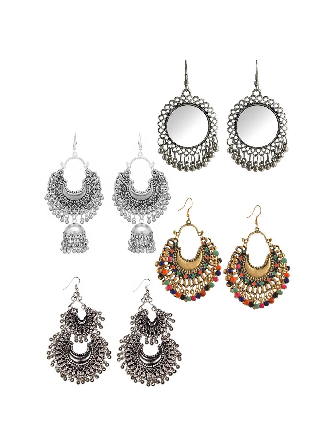 Vembley Set Of 4 Earrings Price in India