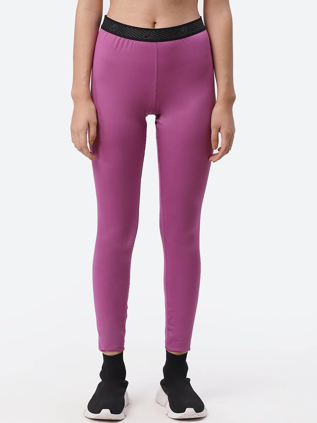 ASICS Women Purple W Logo Tights Price in India