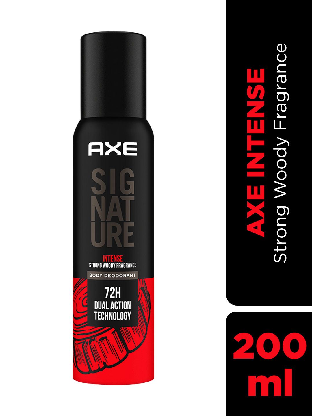 AXE Men Signature Intense Body Deodorant - Long Lasting, No Gas - 200ml