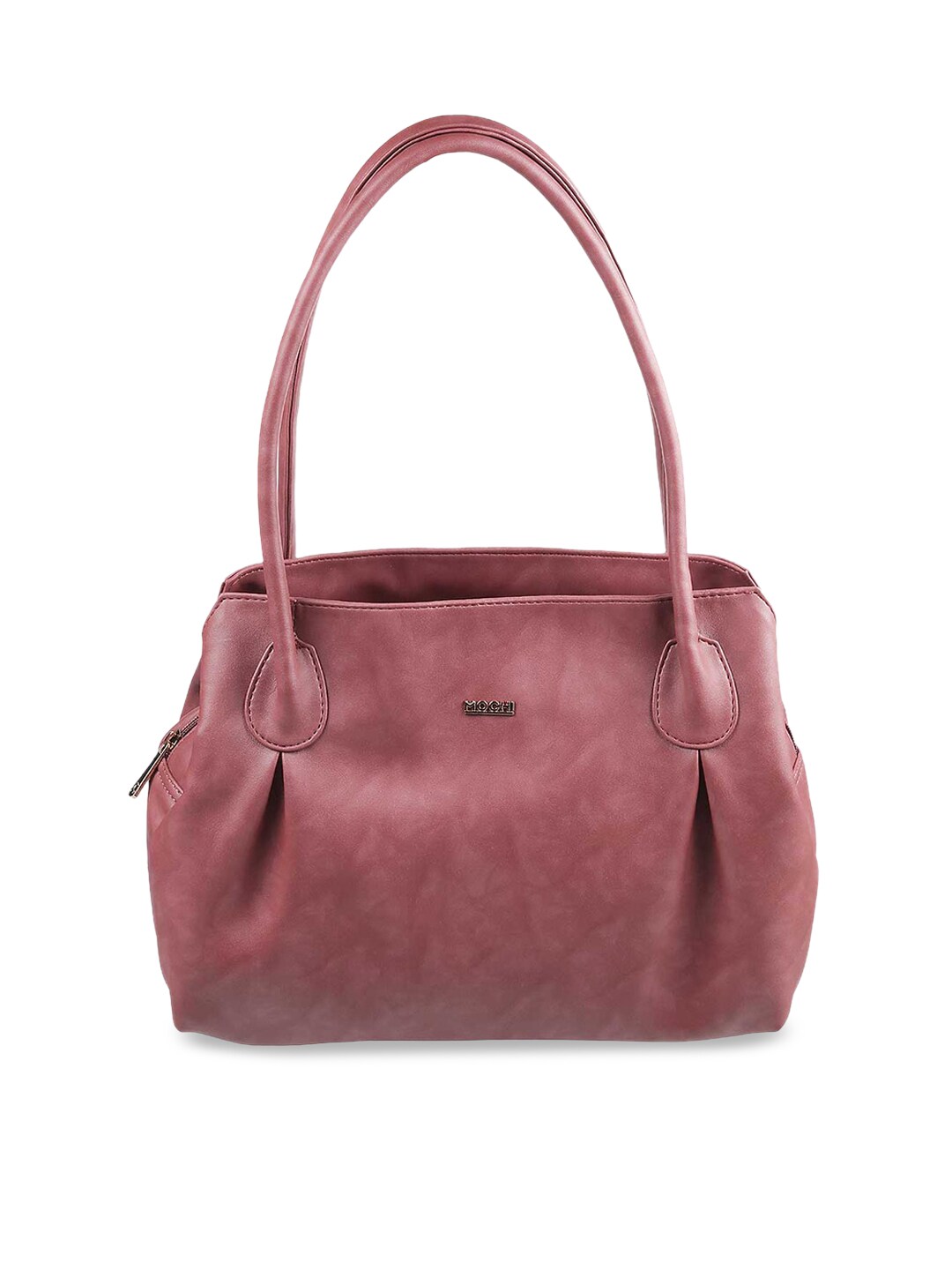 Mochi Peach-Coloured Structured Shoulder Bag Price in India