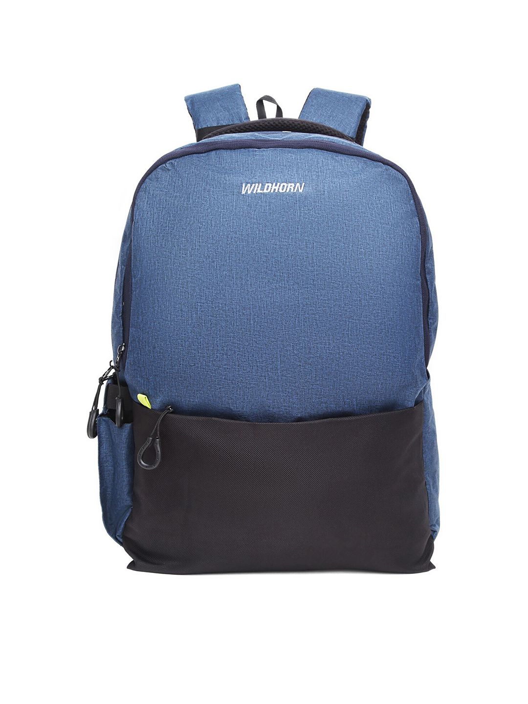 WildHorn Unisex Blue & Black Colourblocked Laptop Backpack with Compression Straps Price in India