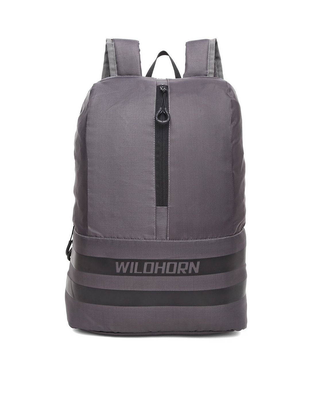 WildHorn Unisex Grey Colourblocked Backpack Price in India