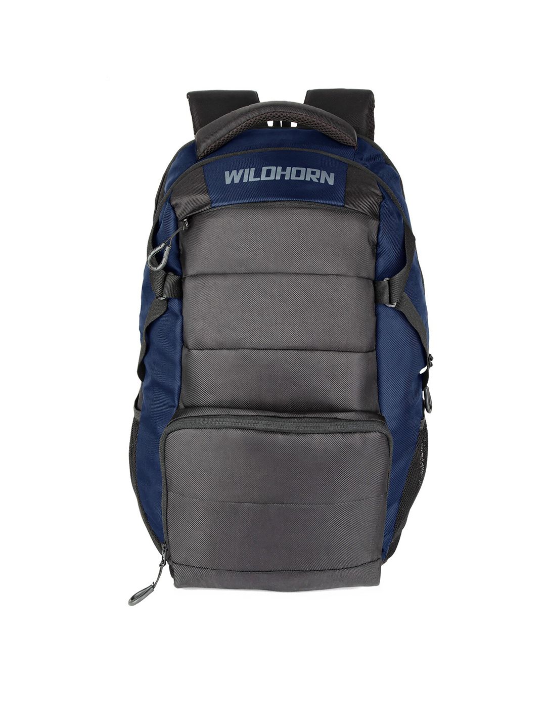 WildHorn Unisex Blue & Grey Colourblocked Laptop Backpack Price in India