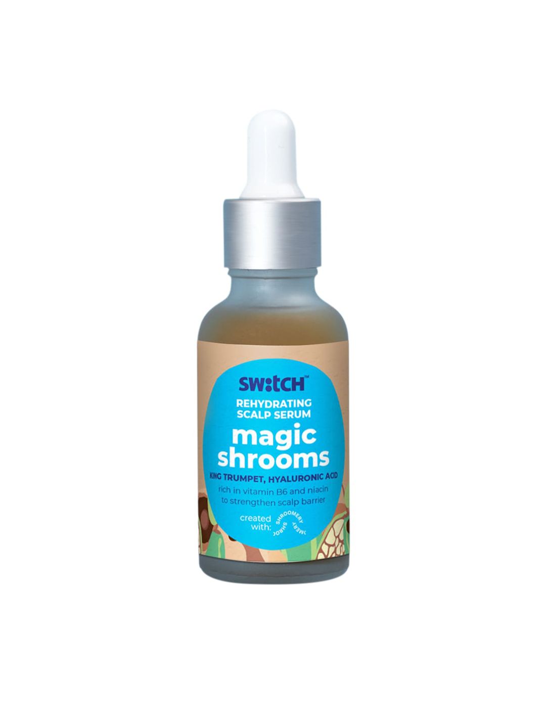 The Switch Fix Rehydrating Magic Shrooms Scalp Serum for Dehydrated Hair - 30ml Price in India