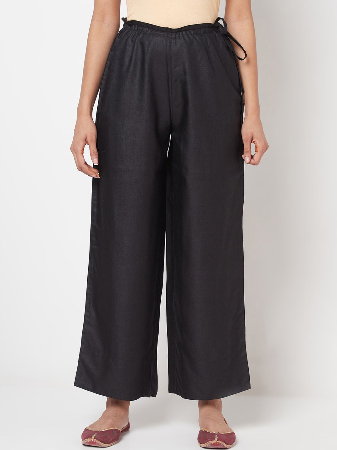 Fabindia Women Black Trousers Price in India