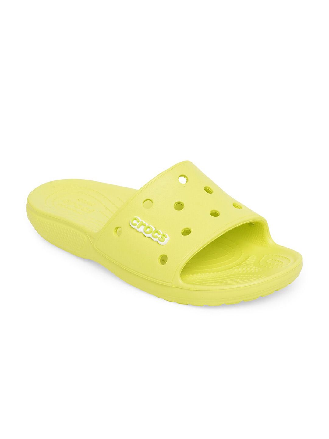 Crocs Unisex Yellow Croslite Sliders Price in India