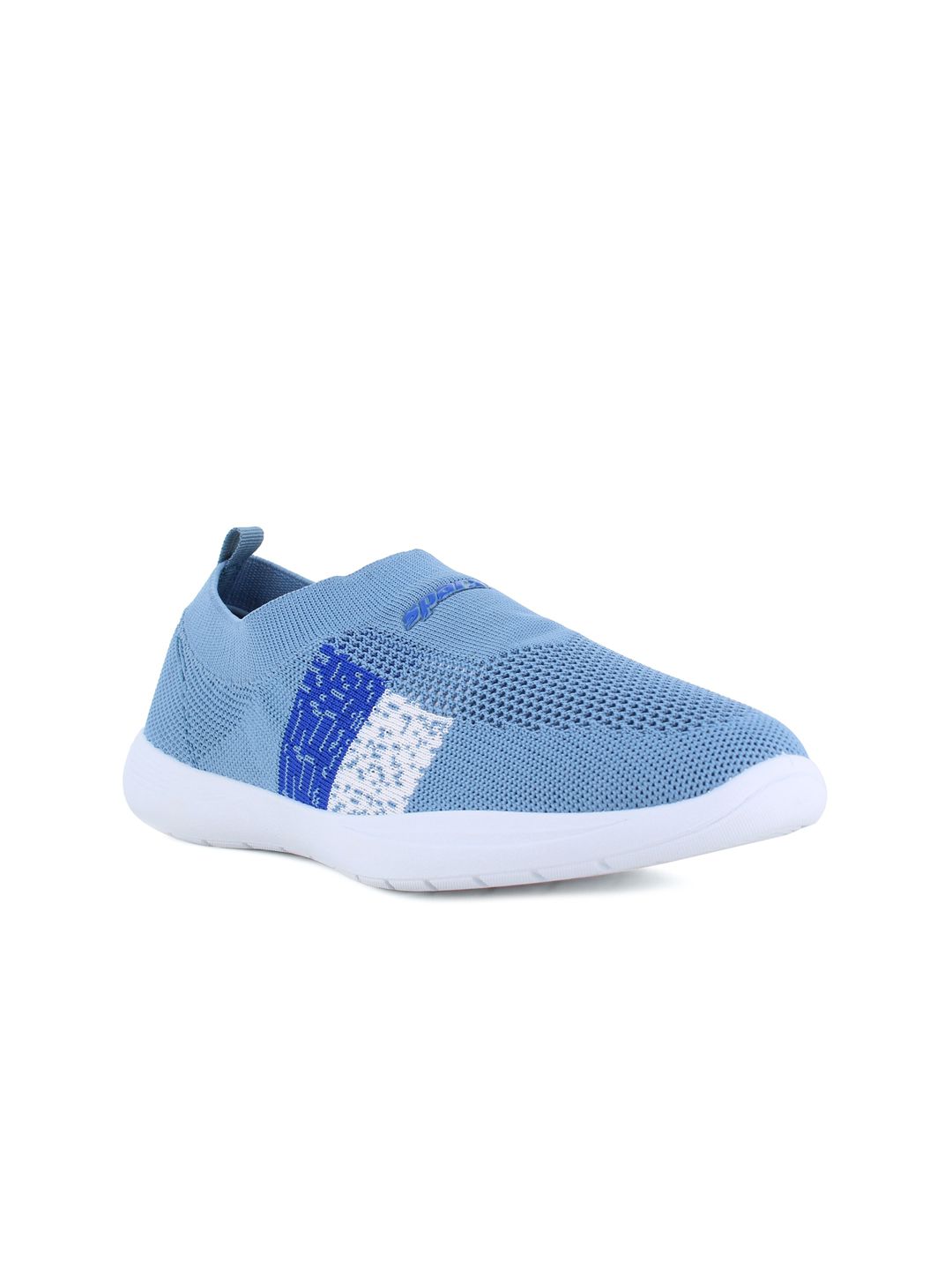Sparx Women Blue Woven Design Slip-On Sneakers Price in India