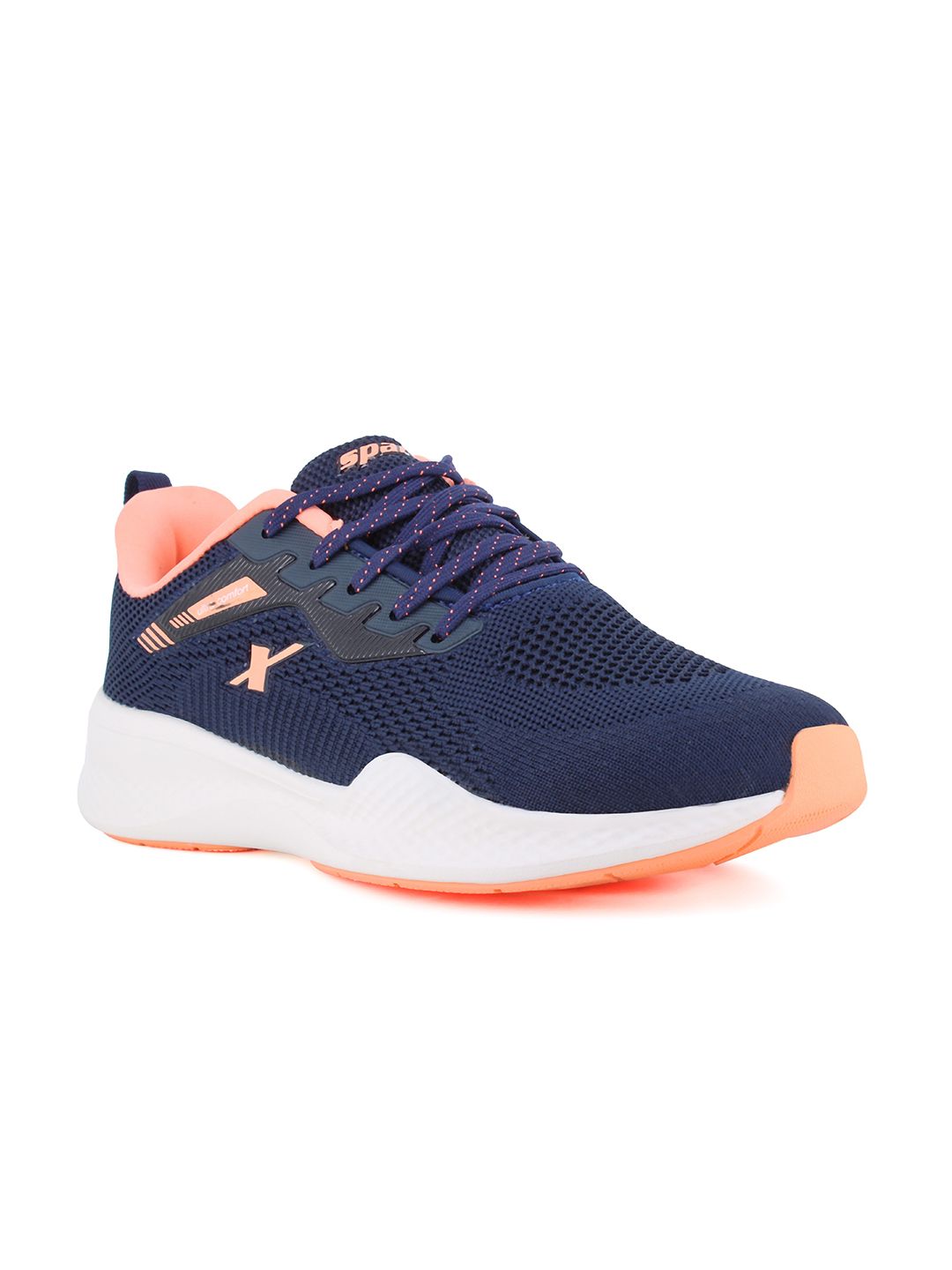 Sparx Women Navy Blue Mesh Running Non-Marking Sports Shoes Price in India