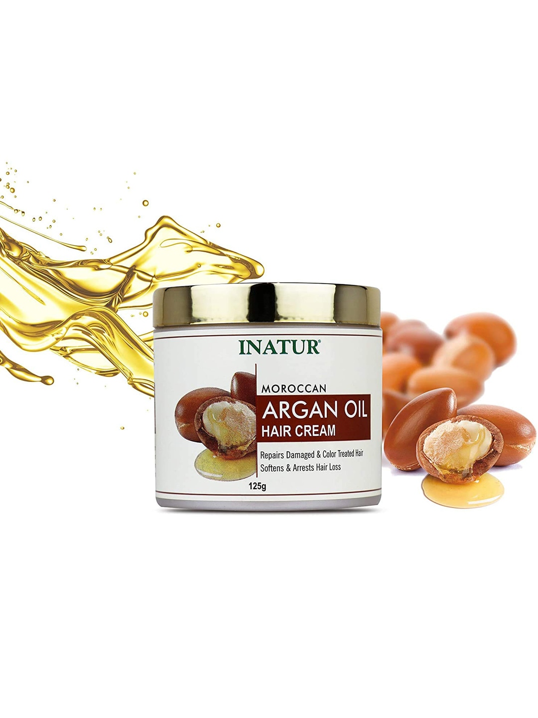 Inatur Moroccan Argan Oil Hair Cream - 125 g Price in India, Full  Specifications & Offers 