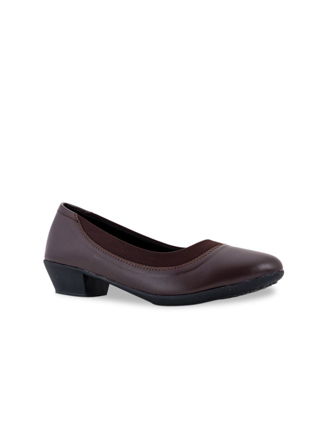 Khadims Women Brown Slip-On Ballerinas Flats