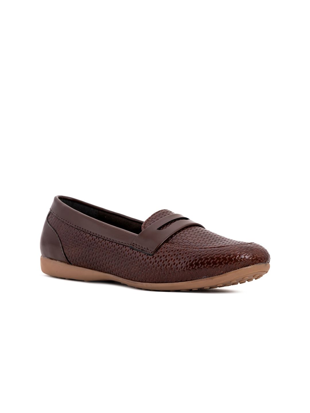 Khadims Women Brown Loafers Price in India