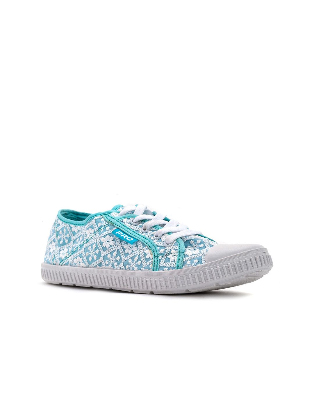 Khadims Women Blue Printed Sneakers