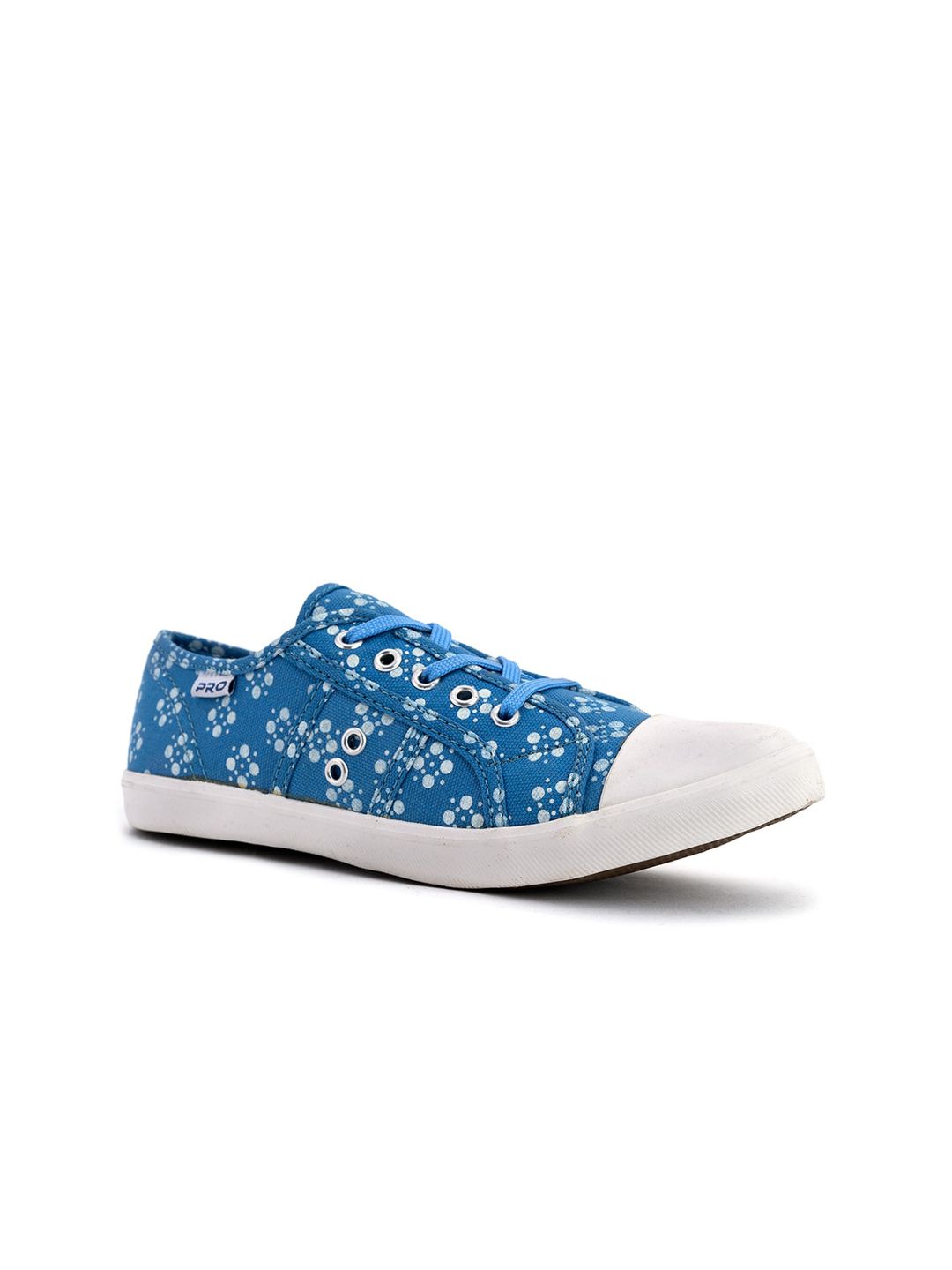 Khadims Women Blue & White Printed Slip-On Sneakers Price in India