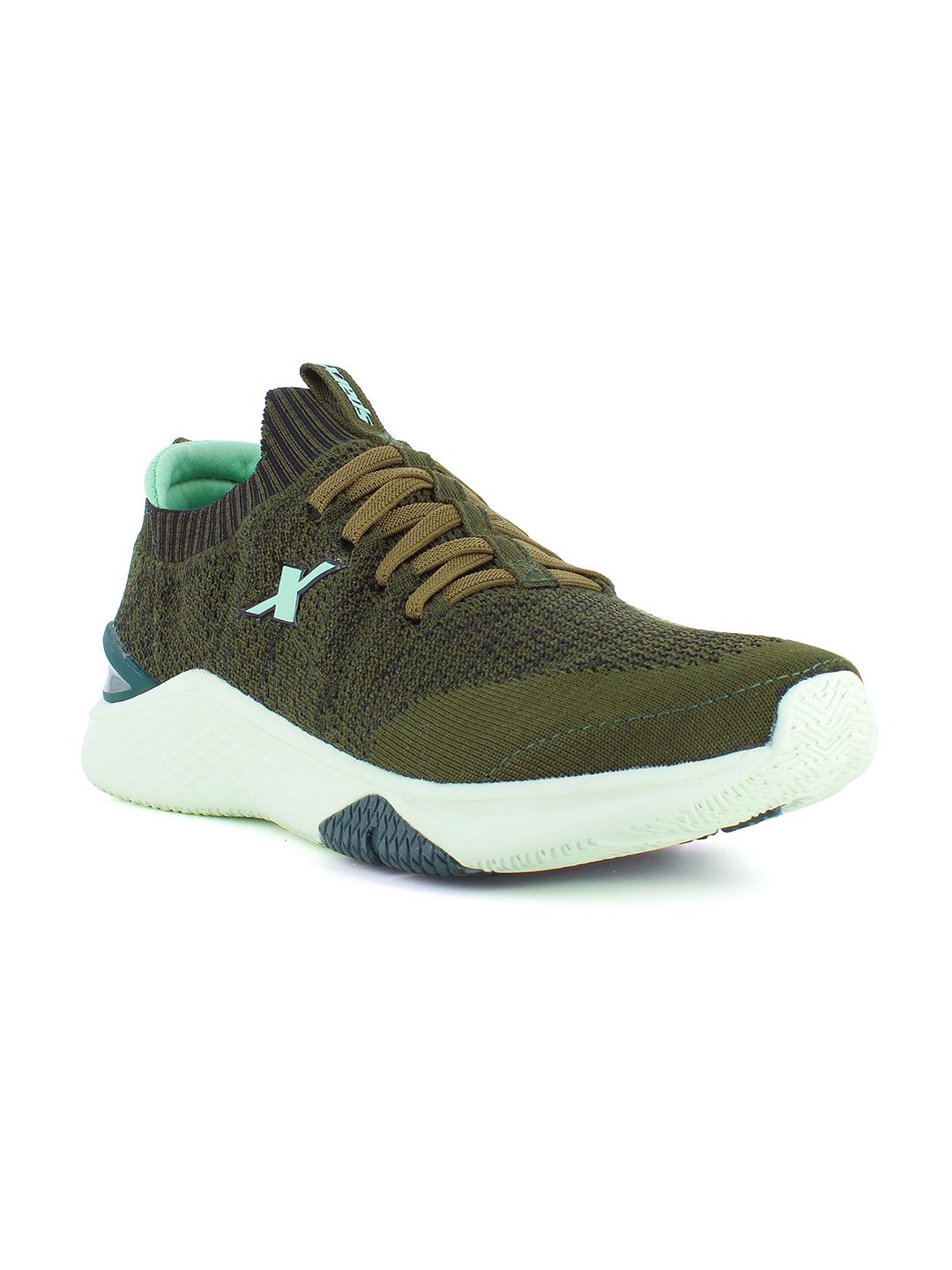 Sparx Men Green Mesh Running Non-Marking Shoes