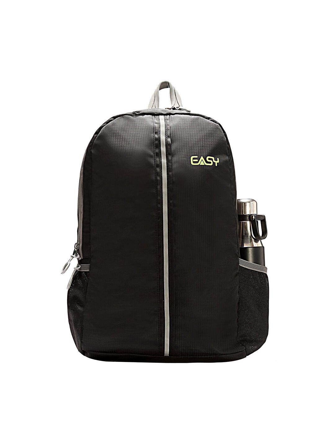 EASY Unisex Black Solid Backpack Price in India