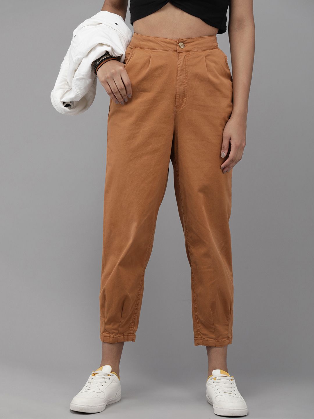 The Roadster Lifestyle Co. Women Cropped Trousers Price in India