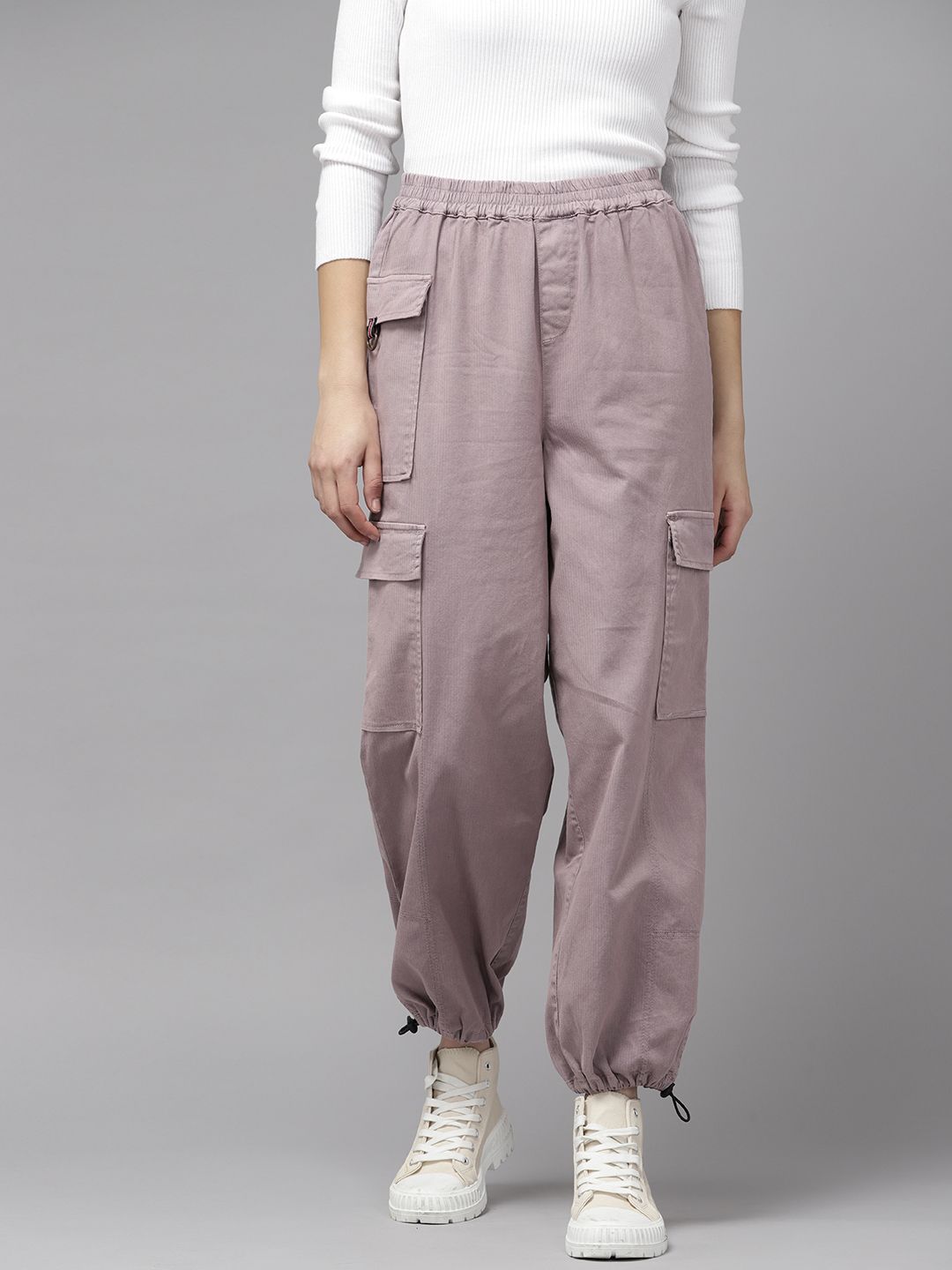 The Roadster Lifestyle Co. Women Cargos Trousers Price in India