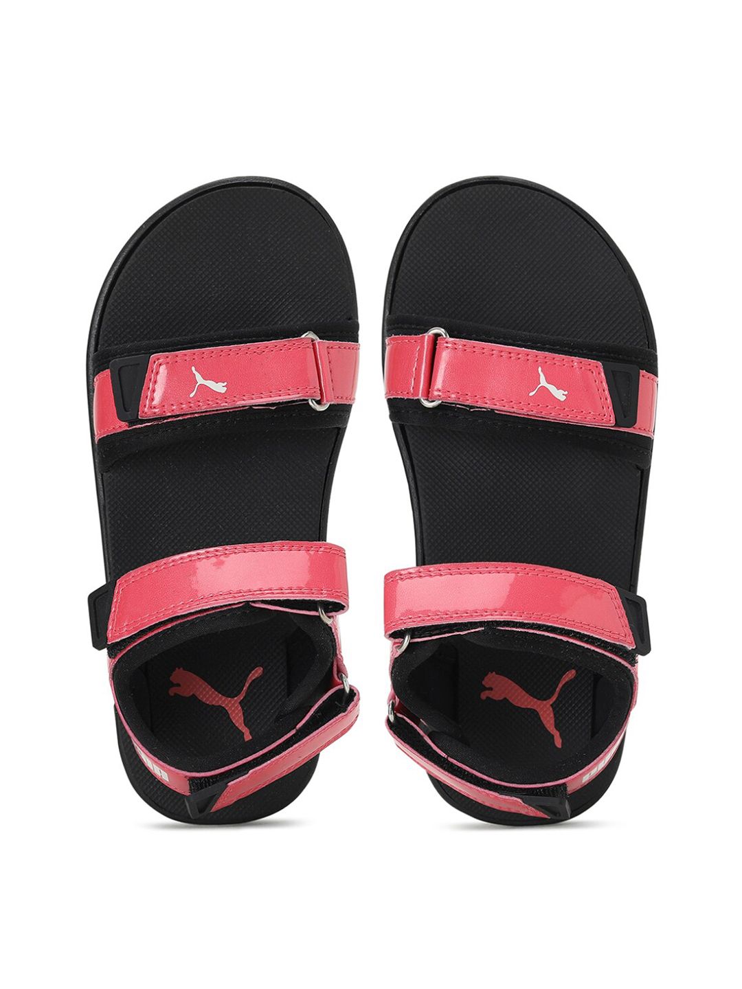 Puma Women Pink and Black Sports Sandals Price in India