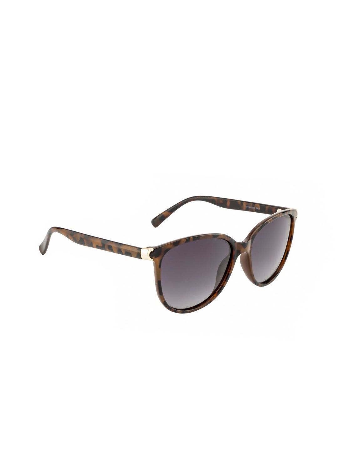 OPIUM Women Grey Lens & Brown Wayfarer  Polarised Lens Sunglasses Price in India