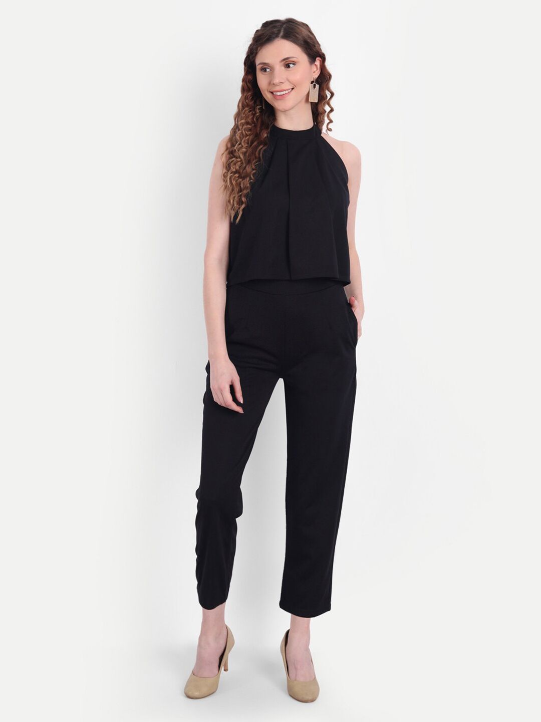 BROADSTAR Women Black Top with Trousers
