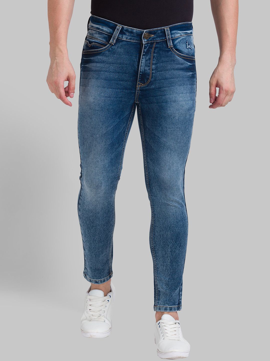 Parx Men Blue Skinny Fit Light Fade Jeans