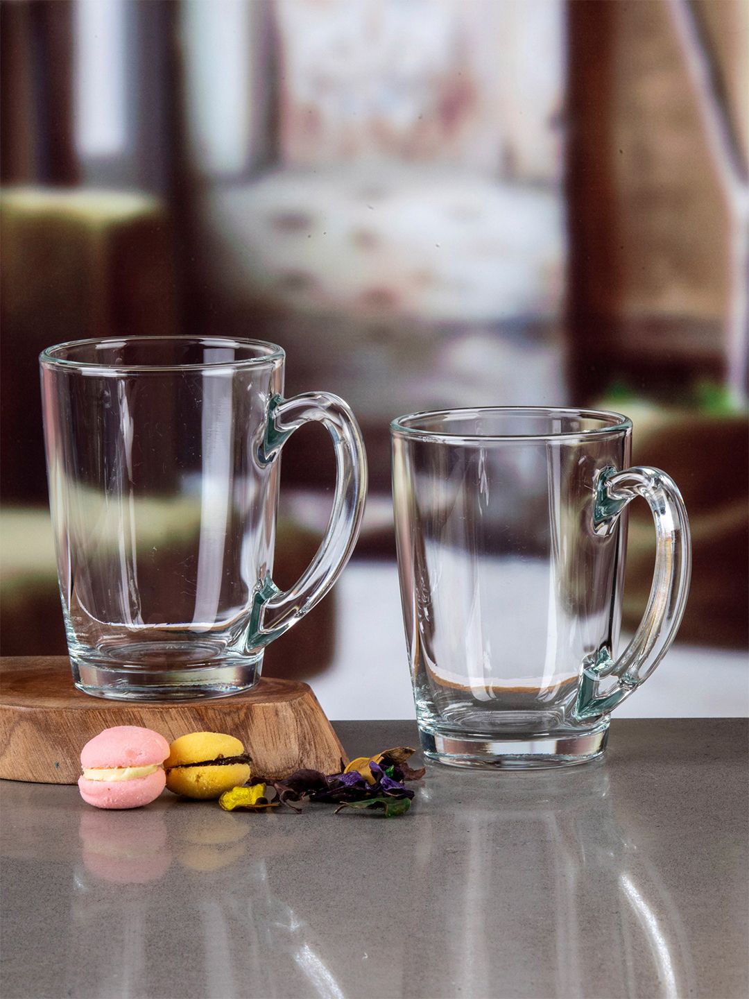 GOODHOMES Set of 6 Transparent Glass Mugs Price in India