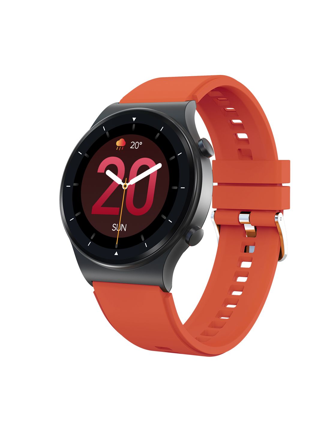 Fire-Boltt 360 Pro BT Calling Smart Watch with Rolling UI & Dual Button - Orange Price in India