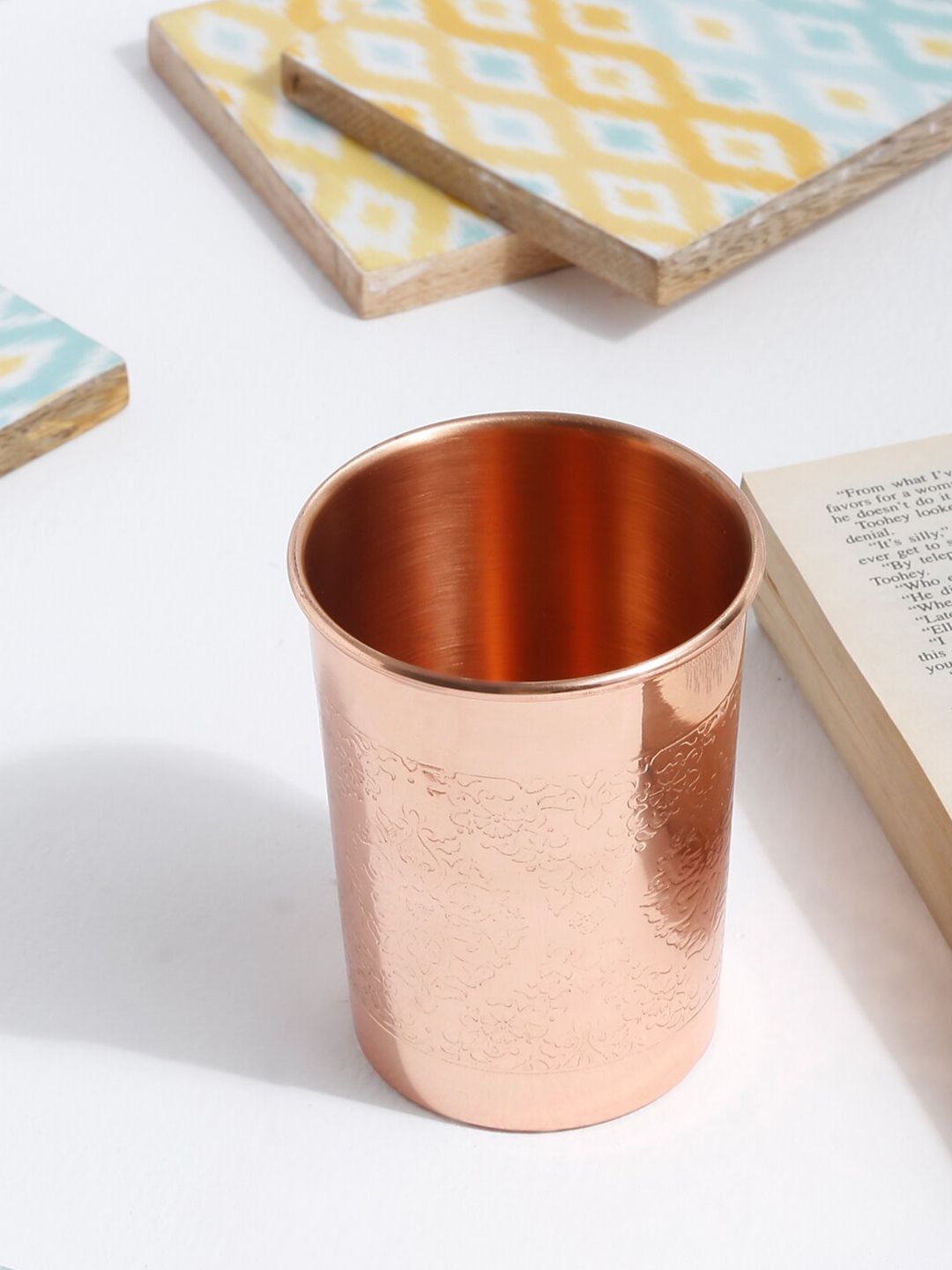 EK BY EKTA KAPOOR Copper-Toned Solid Copper Matte Mug Price in India