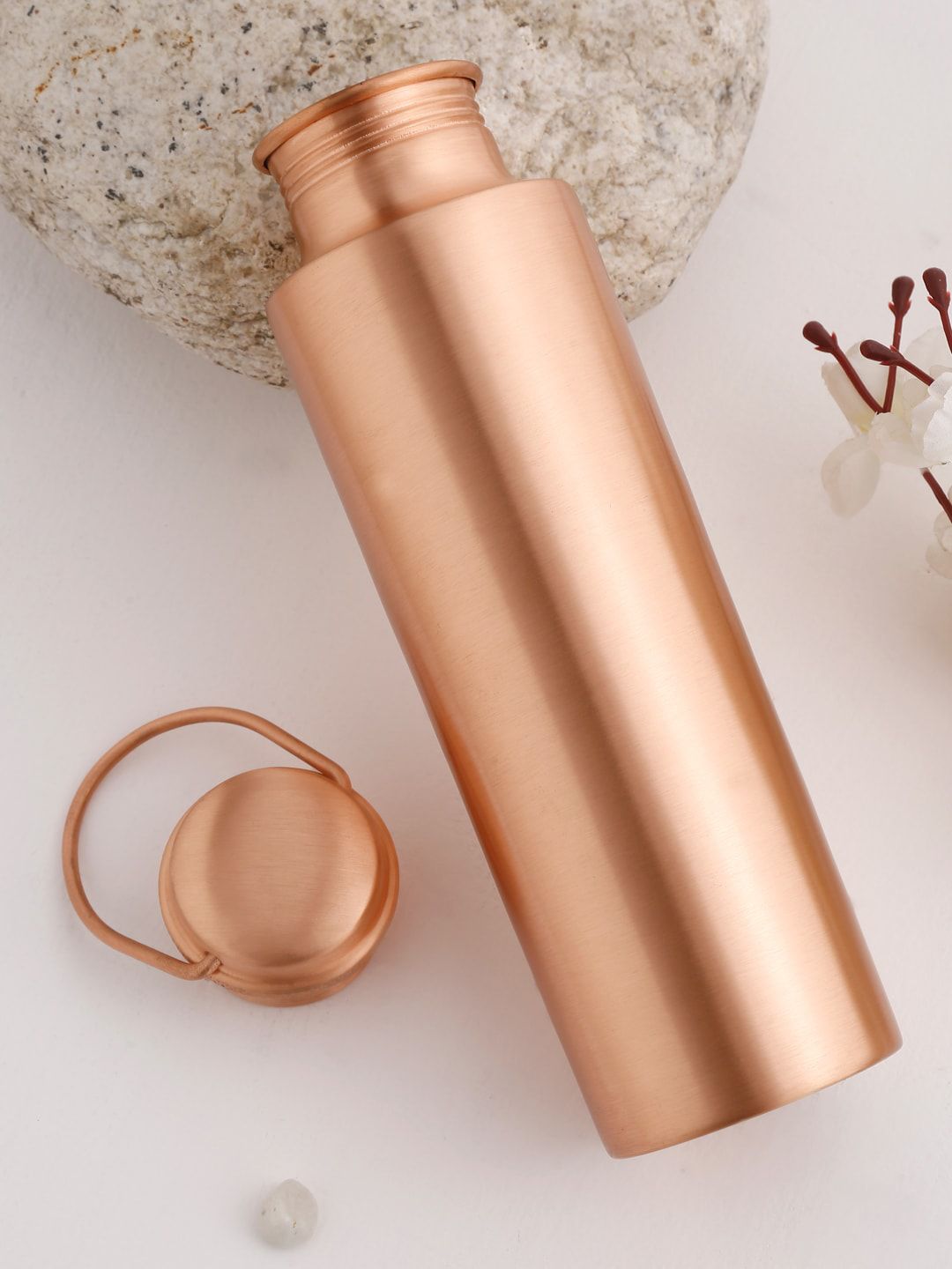 EK BY EKTA KAPOOR Copper-Toned Matte Finish Copper Water Bottle 950 ml Price in India