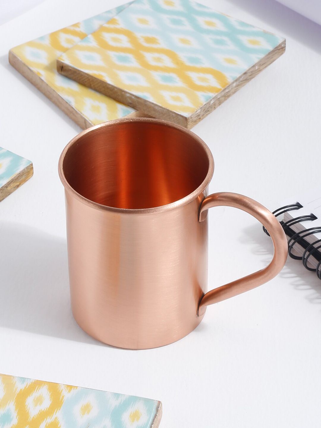 EK BY EKTA KAPOOR Copper-Toned Solid Glossy Mug 350 ml Price in India