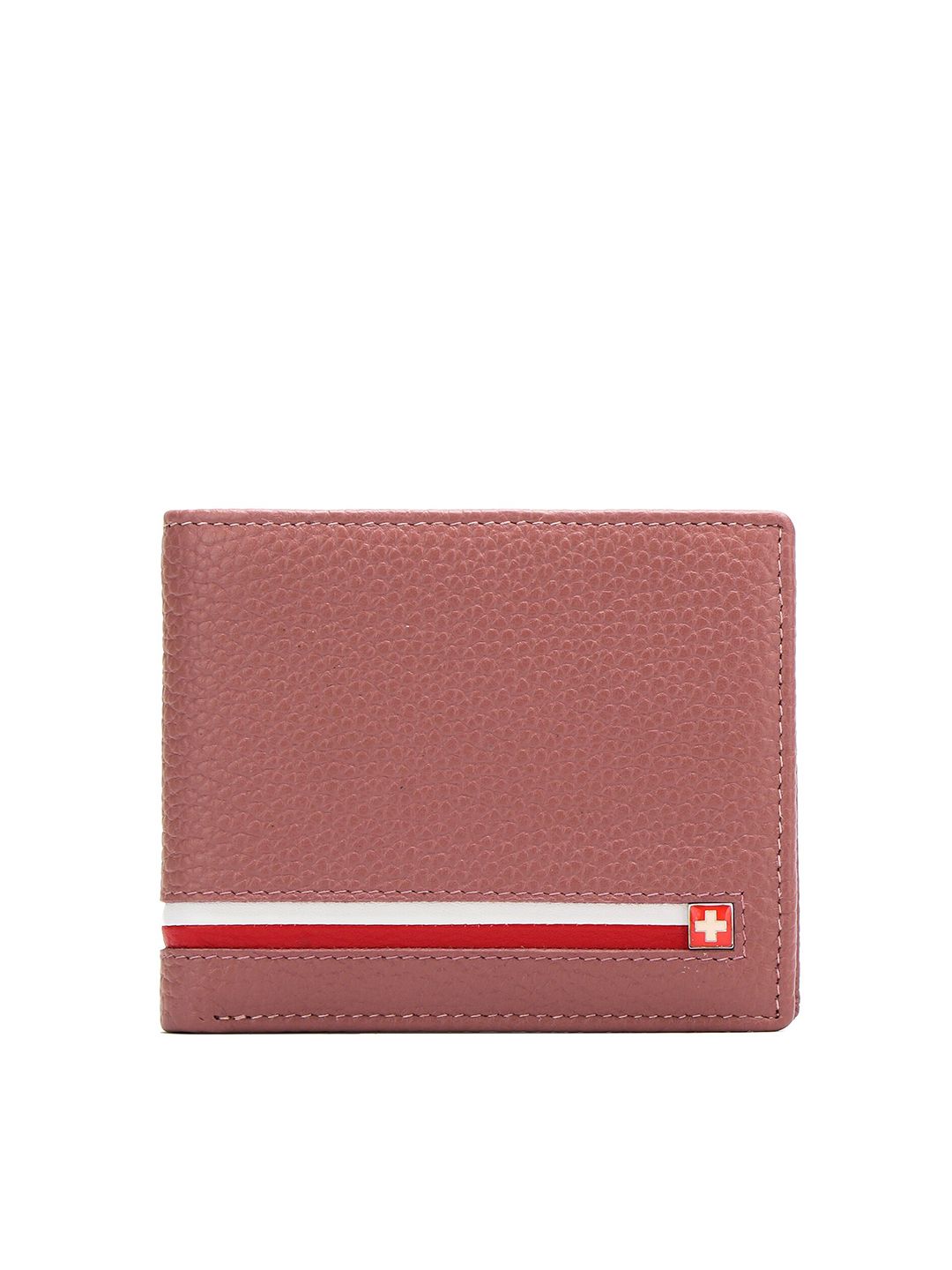 SWISS MILITARY Unisex Rust Leather Two Fold Wallet Price in India