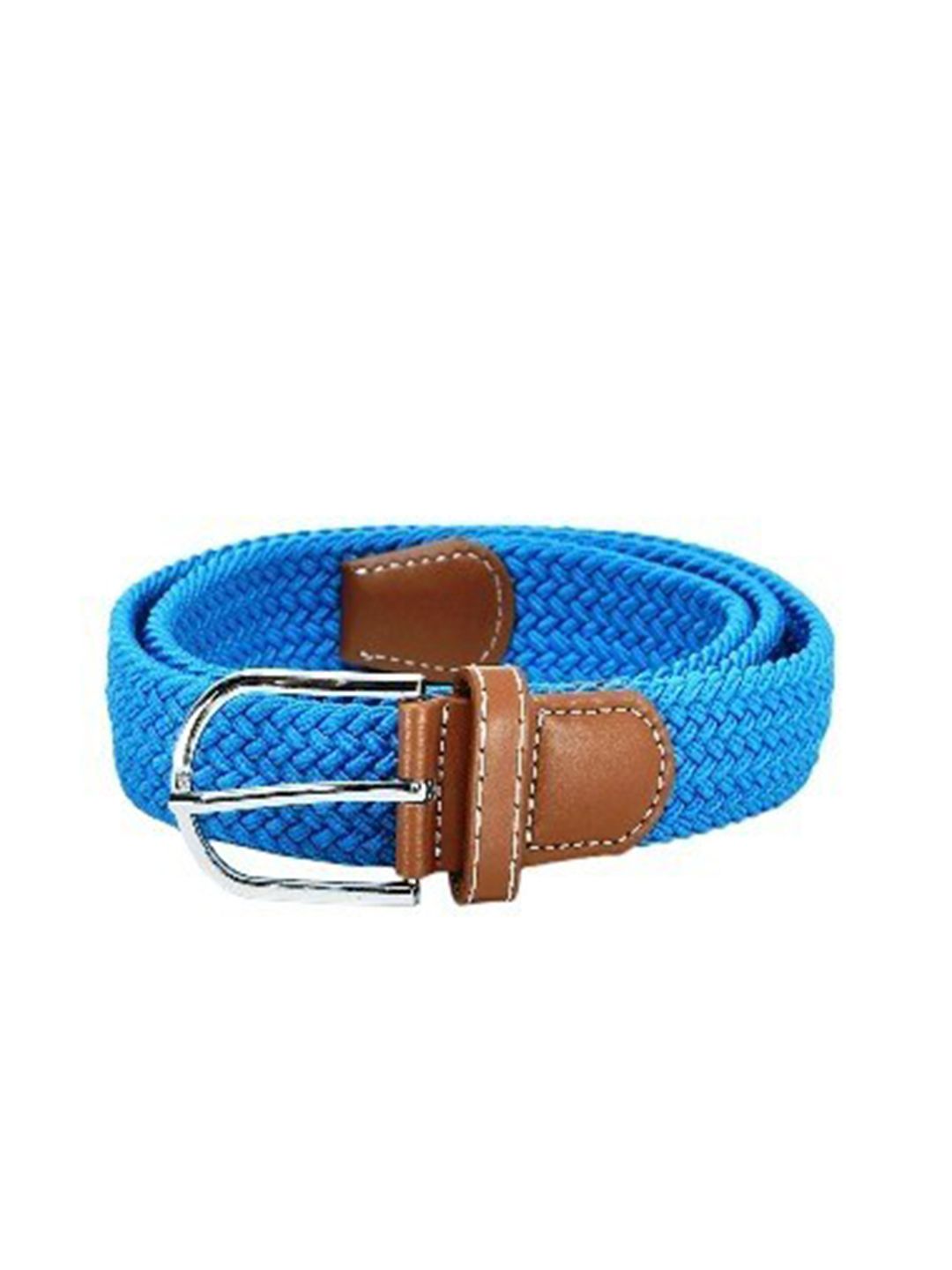 Kastner Unisex Blue Braided Stretchable Canvas Belt Price in India