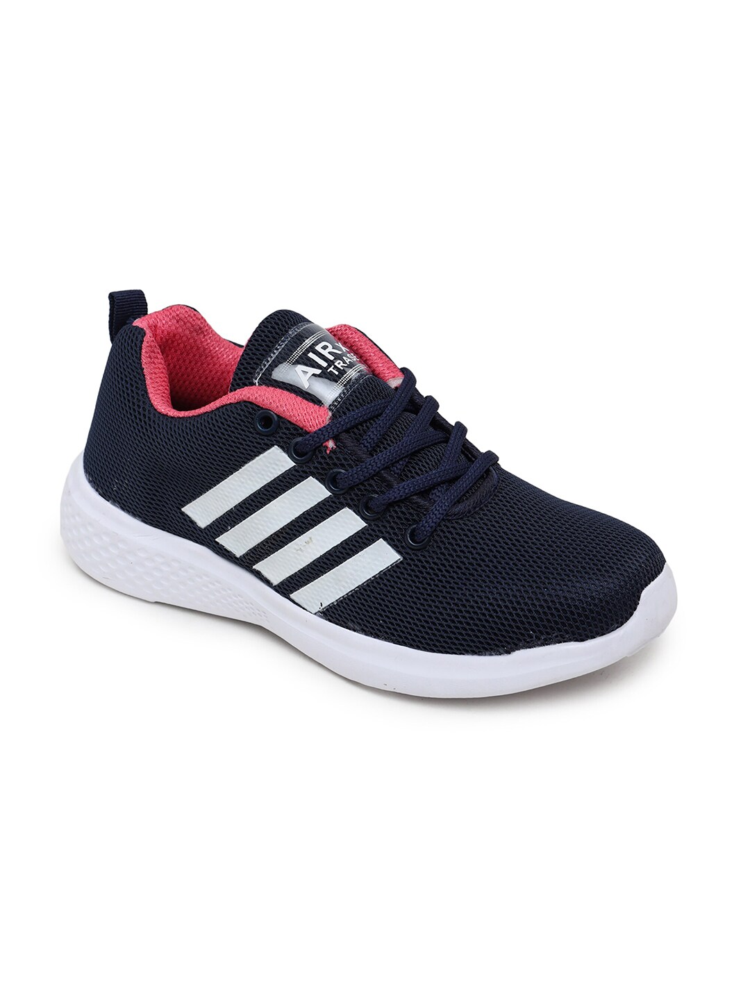 TRASE Women Navy Blue & White Running Shoes Price in India