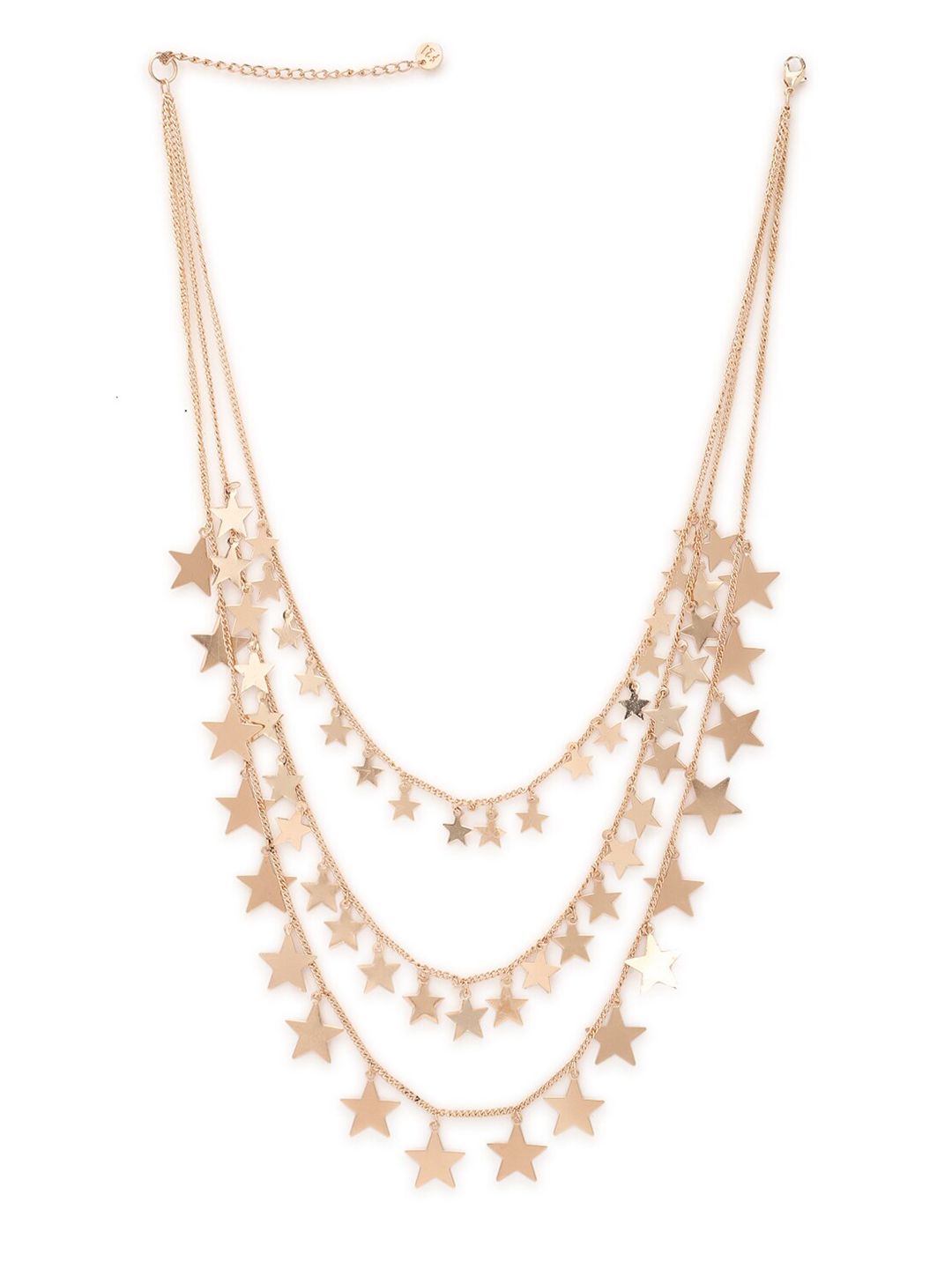 FOREVER 21 Women Gold-Toned Layered Necklace Price in India