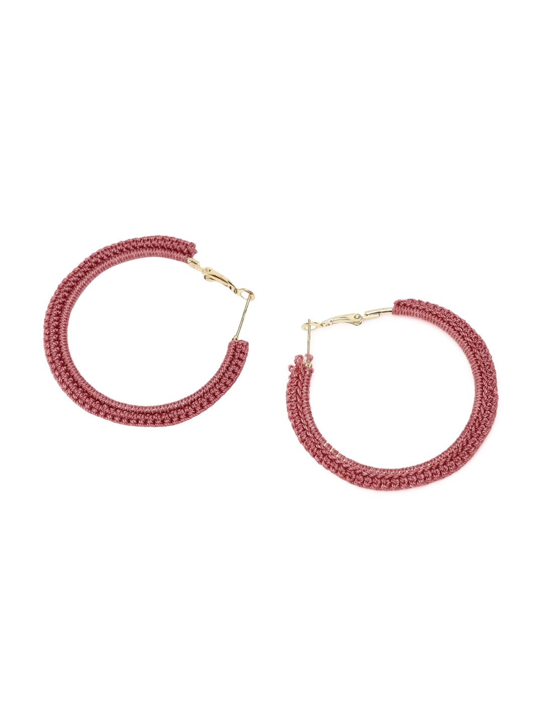 FOREVER 21 Pink Contemporary Hoop Earrings Price in India