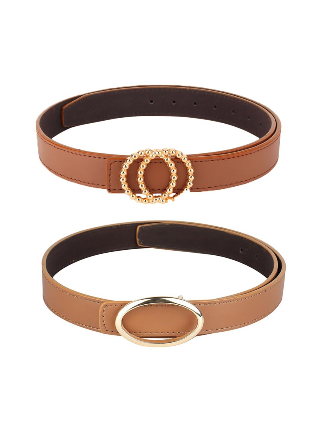 Kastner Women Brown Pack of 2 Belt Price in India