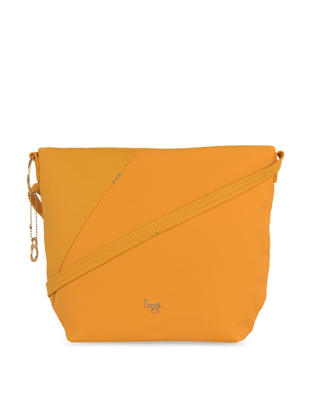 Baggit Yellow Structured Sling Bag Price in India