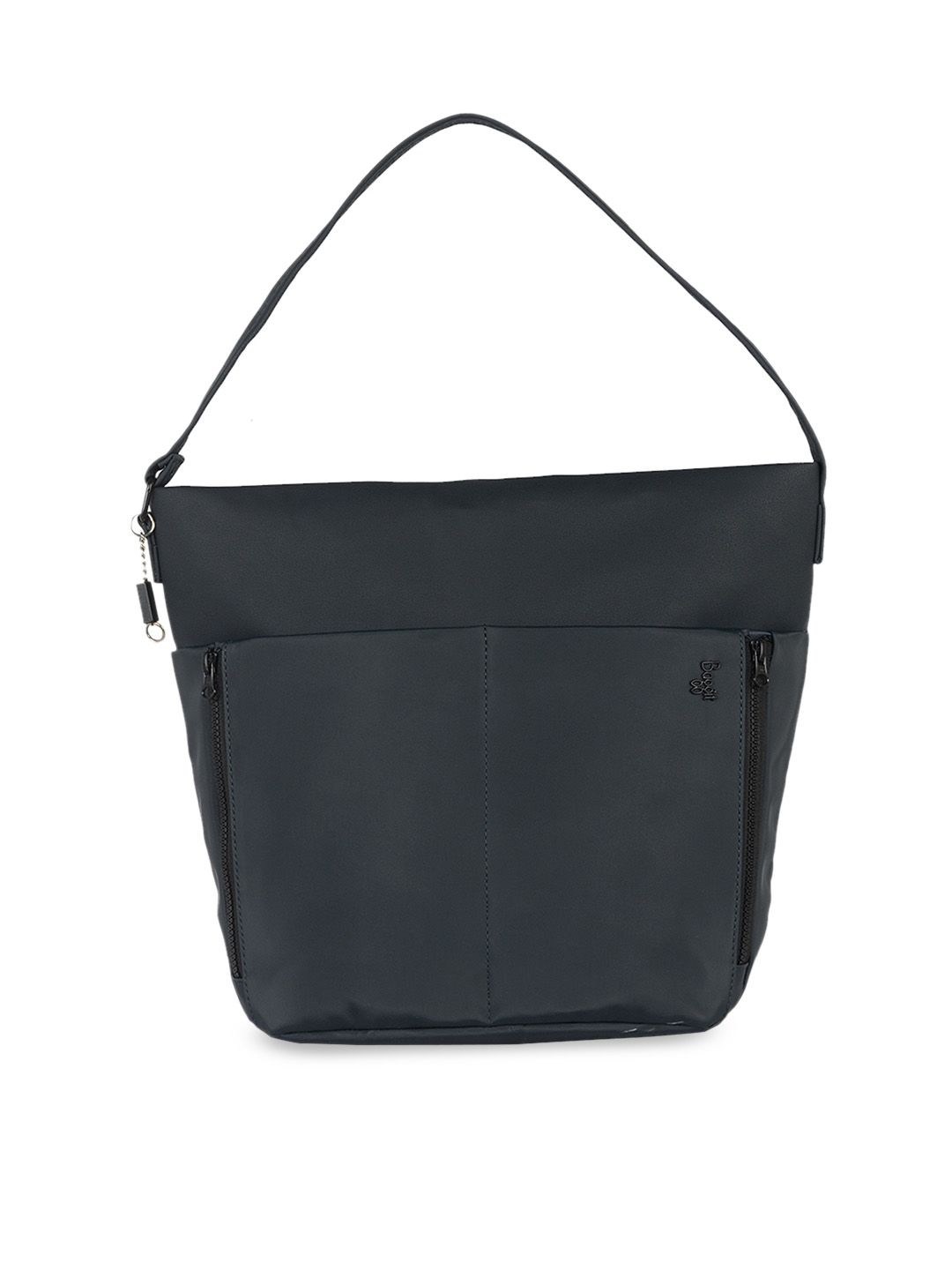 Baggit Navy Blue Structured Shoulder Bag Price in India