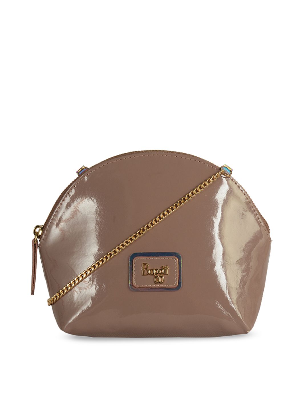 Baggit Women Dusty Pink Solid Structured Sling Bag Price in India