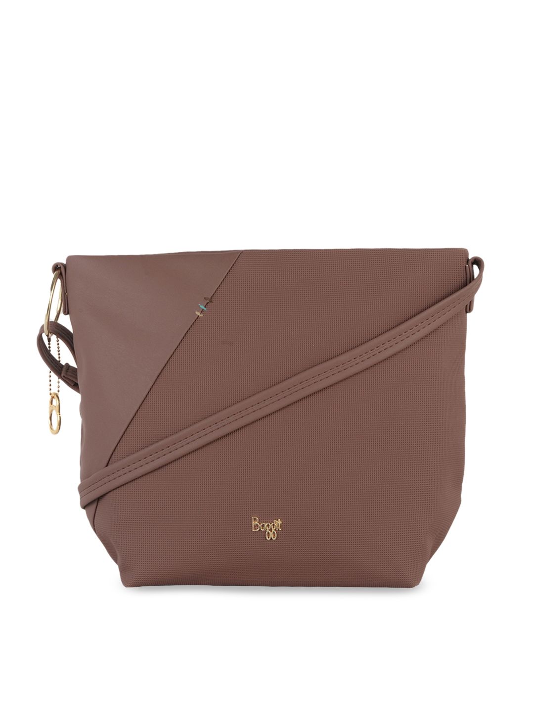 Baggit Brown Structured Sling Bag Price in India