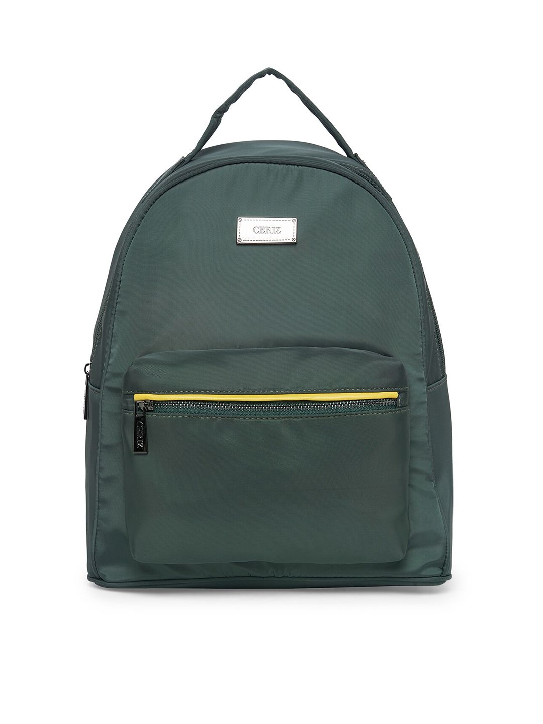 CERIZ Women Green Solid Backpack Price in India