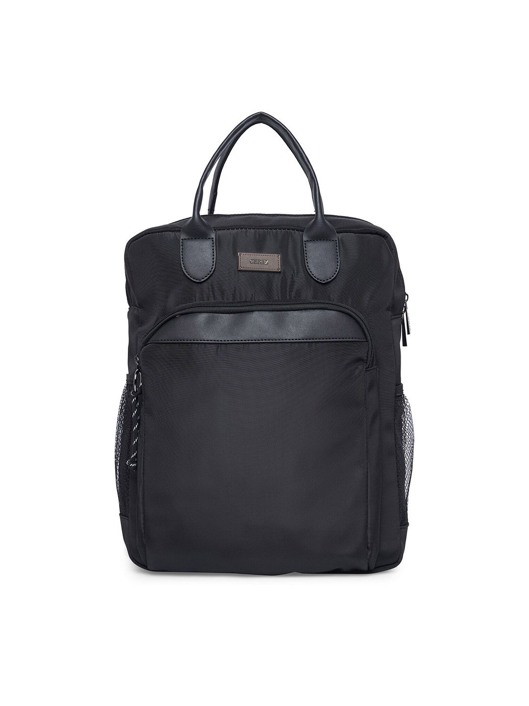 CERIZ Women Black Solid Backpack Price in India