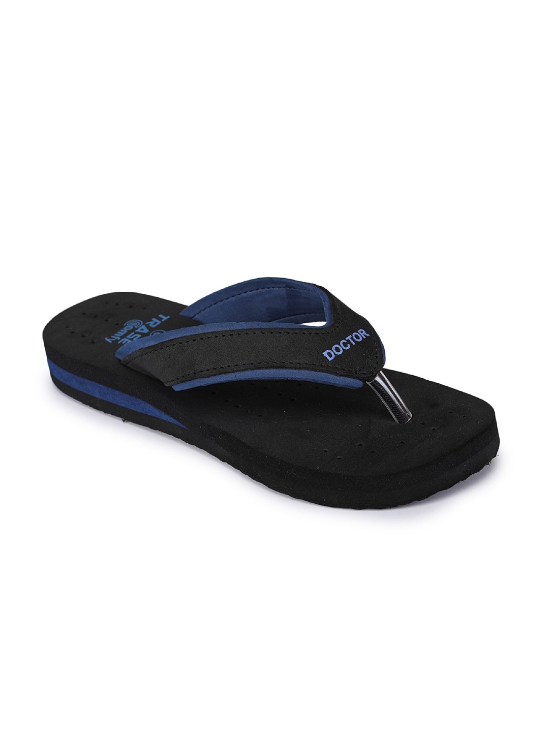 TRASE Women Black Thong Flip-Flops Price in India