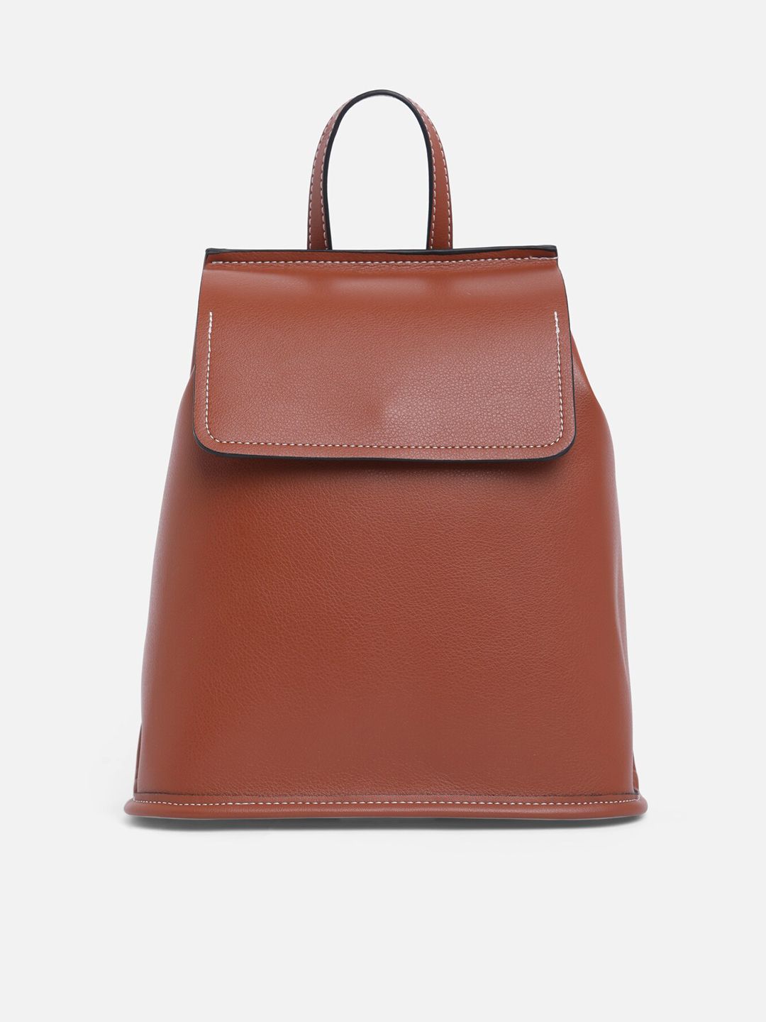 Vero Moda Women Brown Solid Backpack Price in India